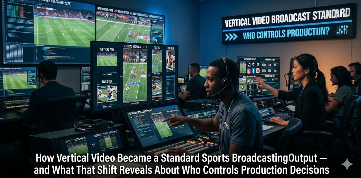 How Vertical Video Became a Standard Sports Broadcasting Output — and What That Shift Reveals About Who Controls Production Decisions